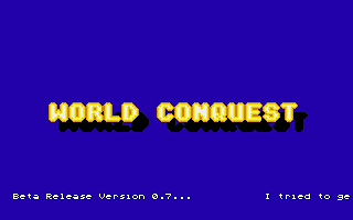 World Conquest atari screenshot